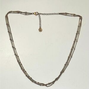 Mejuri 3 strand spheres choker necklace